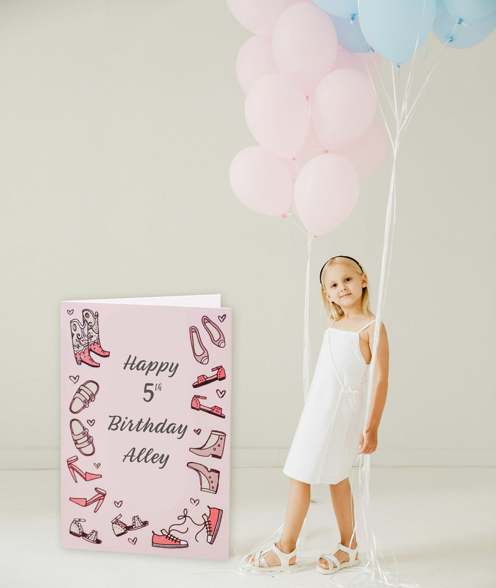Giant birthday card custom design and print in Melbourne by Peter Sung